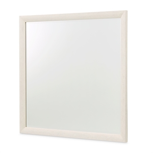 Portrait 48&quot Wood-Framed Wall Mirror - Alabaster White