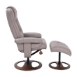 Delord Swivel Recliner with Matching ottoman