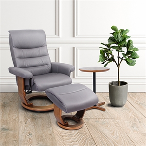Devoe Swivel Recliner with Matching Ottoman