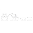 Rosagno Leather Swivel Recliner with Matching Ottoman