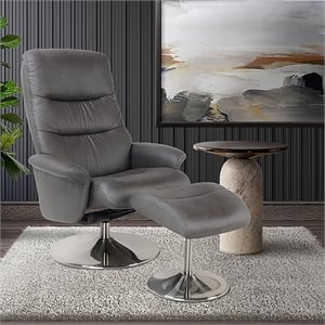 Silverdale Swivel Recliner with Matching Ottoman