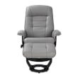 Sonego Leather Swivel Recliner with Matching Ottoman