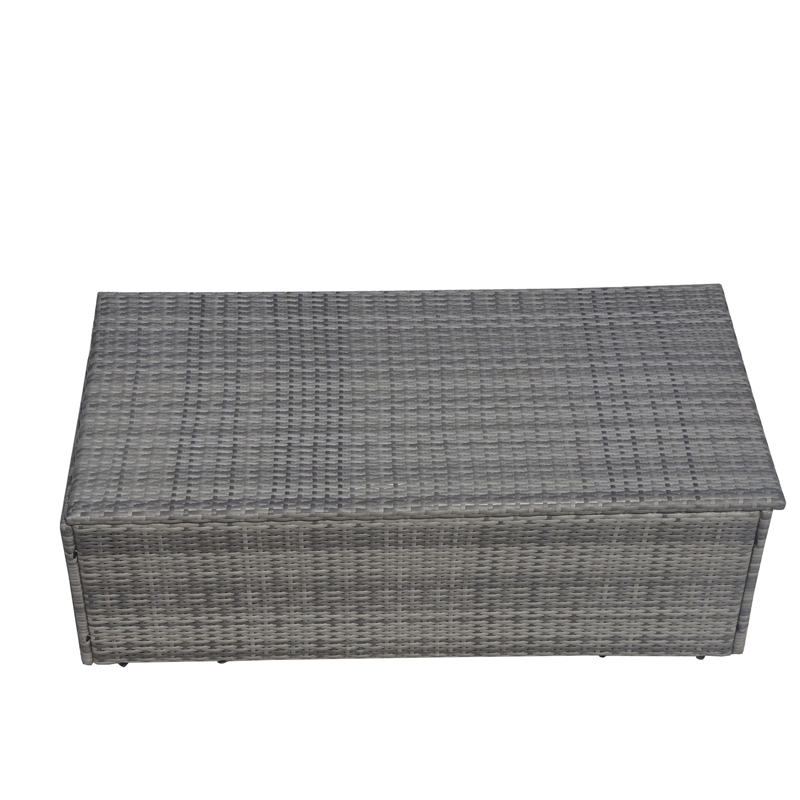 Direct Wicker Rattan Patio 6-Piece Conversation Sofa Sets in Gray with Cushions