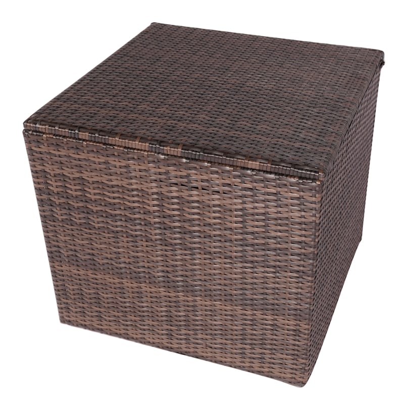 Direct Wicker Rattan Patio 6-Piece Conversation Sofa Sets in Brown with Cushions