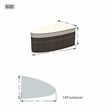 Direct Wicker Brown Rattan Deep Seating Group Sunbed Daybed Set with Cushion