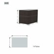Direct Wicker Brown Rattan Deep Seating Group Sunbed Daybed Set with Cushion