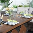 7-Piece Brown Rattan Seating Sofa Set with Firepit and Ice Container Table