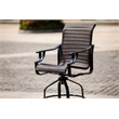 Direct Wicker 3PC Aluminum and Rattan Outdoor Serving Bar Set in Brown/Black
