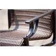 Direct Wicker 3PC Aluminum and Rattan Outdoor Serving Bar Set in Brown/Black