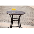 Direct Wicker 3PC Aluminum and Rattan Outdoor Serving Bar Set in Brown/Black