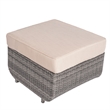 Direct Wicker Garden Furniture 5PCS Rattan Sectionals Sofas in Gray with Cushion