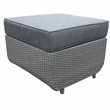 Direct Wicker Living Room Sets 5PCS Rattan Reception Sofas in Black with Cushion