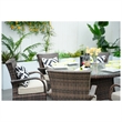 Direct Wicker Patio Atina 7 Pieces Rattan Outdoor Dining Sets in Brown