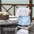Patio 5-Pieces Gray Round Aluminum Rattan Outdoor Dining Set with Chairs