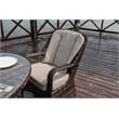 Oval Brown Aluminum 6 - Person Outdoor Dining Set With Cushions