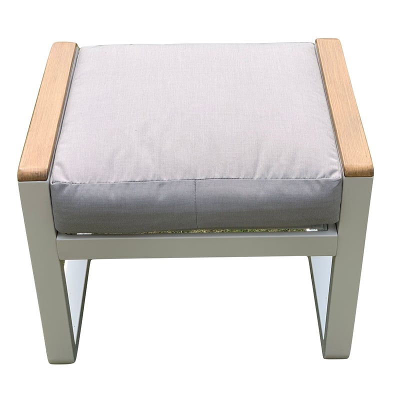 Direct Wicker 7 Piece Metal Outdoor Conversation Sets in White with Cushions