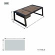 Direct Wicker Storage Iron Coffee Table with Ice Box in White with Cover