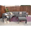 Patio Gray Aluminum 6-Person Outdoor Seating Group with Cushions