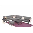 Patio Gray Aluminum 6-Person Outdoor Seating Group with Cushions