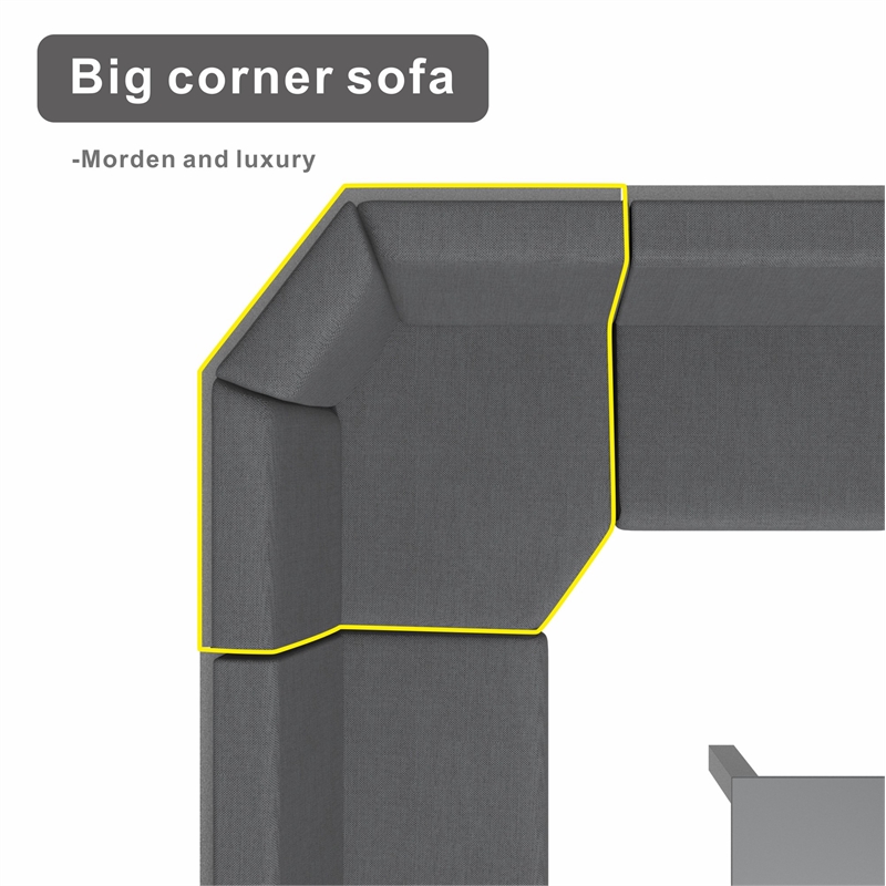 Patio Gray Aluminum 6-Person Outdoor Seating Group with Cushions