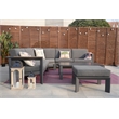 Patio Gray Aluminum 6-Person Outdoor Seating Group with Cushions