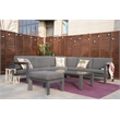 Patio Gray Aluminum 6-Person Outdoor Seating Group with Cushions