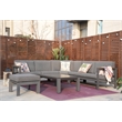 Patio Gray Aluminum 6-Person Outdoor Seating Group with Cushions
