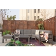 Patio Gray Aluminum 6-Person Outdoor Seating Group with Cushions