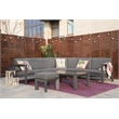 Patio Gray Aluminum 6-Person Outdoor Seating Group with Cushions