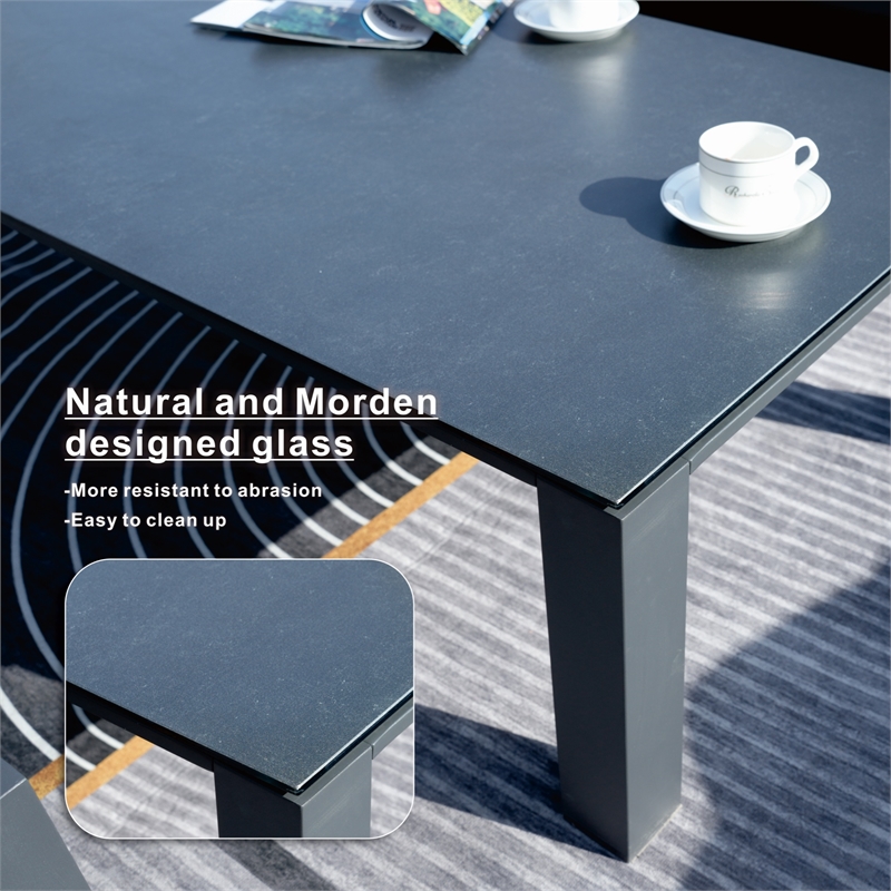 Patio Gray Aluminum 7-Person Outdoor Seating Group with Cushions