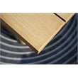 Teak Aluminum 5-Person Outdoor Seating Group with Cushions and Ottomans