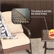 Gray Aluminum Rectangular 6 - Person Outdoor Dining Set with Cushions