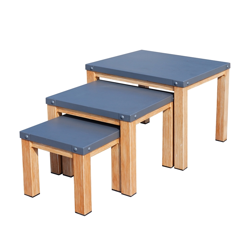 Gray Aluminum 5-Person Patio and Outdoor Seating Group with Cushions