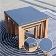Gray Aluminum 4-Person Patio and Outdoor Seating Group with Cushions