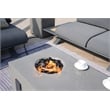 Patio Gray Aluminum 7-Person Outdoor Seating Group with Fire Pits