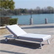 Diect Wicker Outdoor Metal Lazy Boy Recliner Chaise Lounge in White