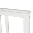 White Solid Wood Platform Bed with Headboard and Footboard Twin