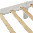 White Solid Wood Platform Bed with Headboard and Footboard Twin