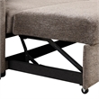 Modern Velvet L-Shaped Sleeper Sectional Sofa Bed in Charcoal