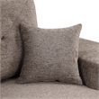 Modern Velvet L-Shaped Sleeper Sectional Sofa Bed in Charcoal