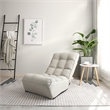 Gray Metal Lazy Sofa Balcony Reclining Chair Leisure Sofa Adjustable Chair