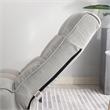 Gray Metal Lazy Sofa Balcony Reclining Chair Leisure Sofa Adjustable Chair