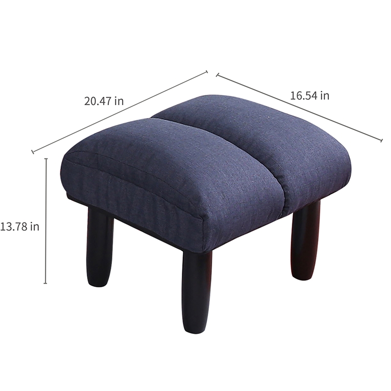 Navy Metal Single Lazy Sofa Tatami Balcony Reclining Chair Leisure Sofa