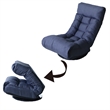 Navy Metal Single Lazy Sofa Tatami Balcony Reclining Chair Leisure Sofa