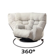 Gray Metal Single Lazy Sofa Tatami Balcony Reclining Chair Leisure Sofa