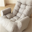 Gray Metal Single Lazy Sofa Tatami Balcony Reclining Chair Leisure Sofa
