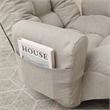 Gray Metal Single Lazy Sofa Tatami Balcony Reclining Chair Leisure Sofa