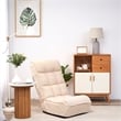 Direct Wicker Adjustable Metal & Fabric Sofa Reclining Chair in White