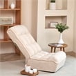 Direct Wicker Adjustable Metal & Fabric Sofa Reclining Chair in White