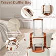 3 Piece Luggage Sets ABS Hardshell with TSA Lock and Double Spinner Wheels-White